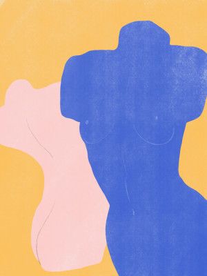 Colorful Torso Silhouettes