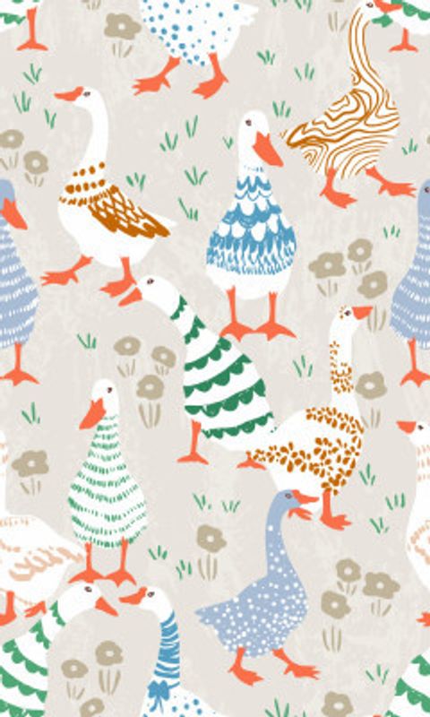 Colorful Patterned Geese