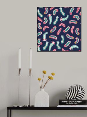 Colorful Nudibranchs Navy Blue