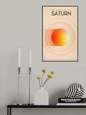 Saturn Vintage Space Art