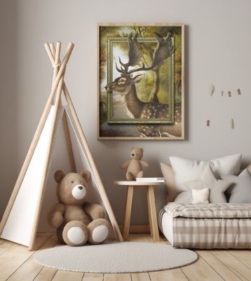 Painting With Deer