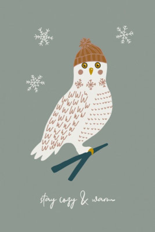 Cozy Owls Frosted Sage