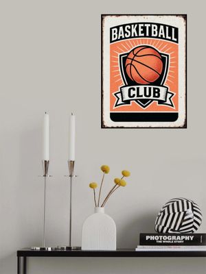 Vintage Basketball Club Sign