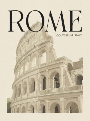 Rome Travel Poster