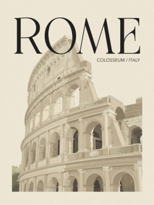 Rome Travel Poster