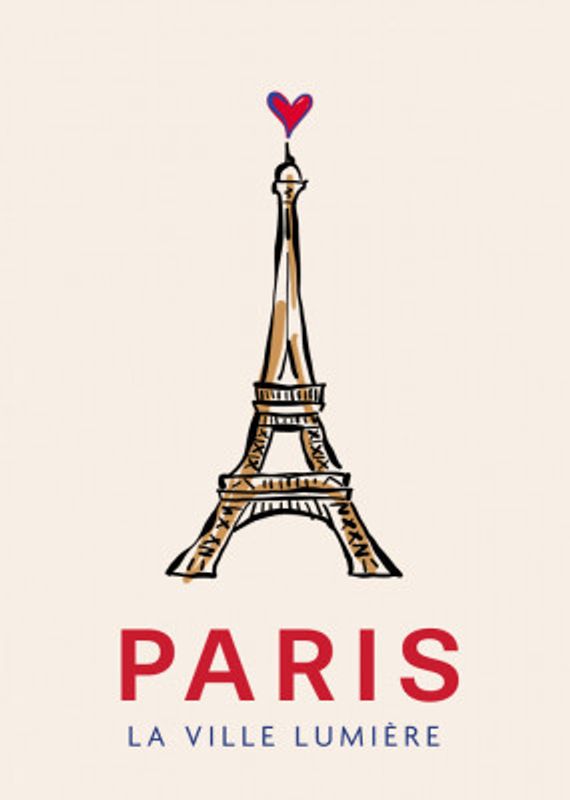 Paris La Ville Lumière - Paris Efiffel Tower Poster