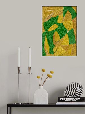 Gold and green abstract