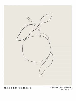 Lemon Linework Elegance