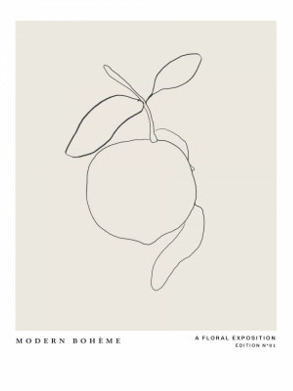 Lemon Linework Elegance