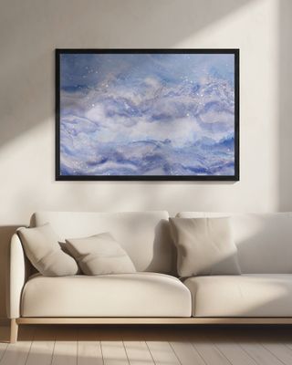 Mountains Under A Starry Sky