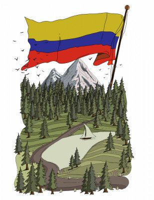 Colombia Travel Poster