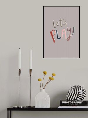Let's Play Typography Lettering - Boho Kids &amp; baby nursery