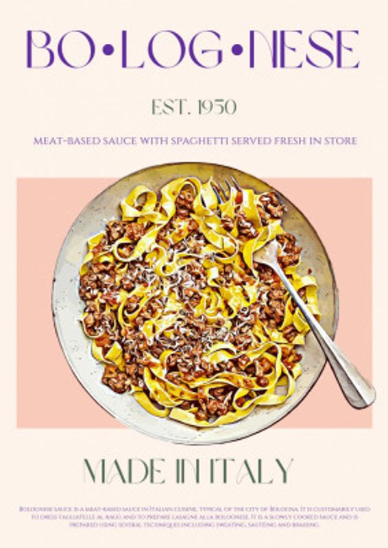 Bolognese Print