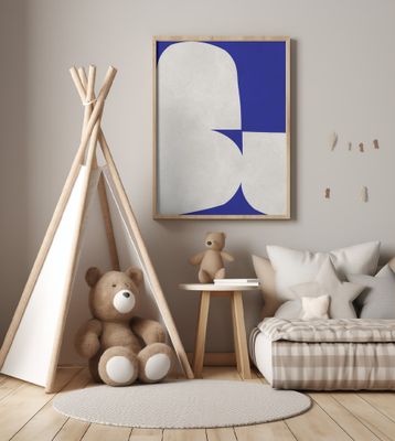 Blue and white art 3