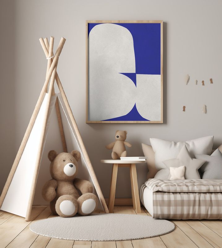 Blue and white art 3