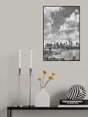 NYC Lower Manhattan &amp; Brooklyn Bridge | Text &amp; Skyline