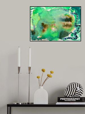 Watercolour Pattern Abstract Green