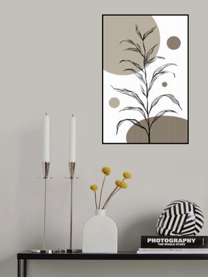 Delicate Plant Sketch with Leaves