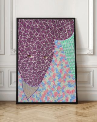 Purple Patterned Portrait