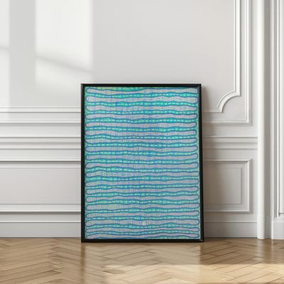 Flowing Aqua Blue Lines