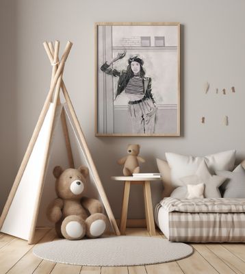 Smoking Woman 4x5 Print By Bohonewart