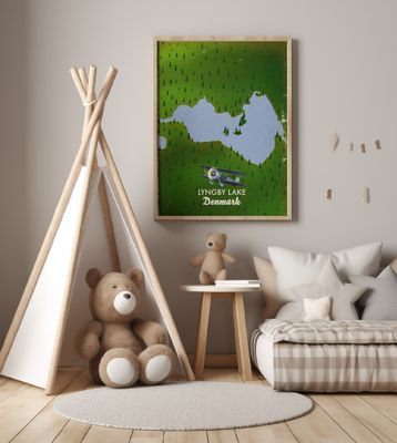 Lingby Lake Denmark Map