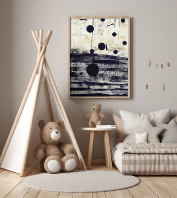 Geometric Black Circles And Lines