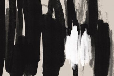 Expressive Black and White Brushstrokes
