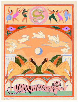 Rabbit Jumps Over the Moon