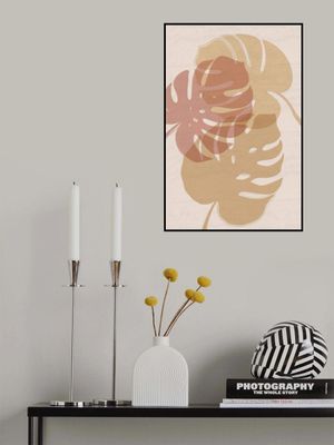 Abstract Overlapping Monstera Leaves