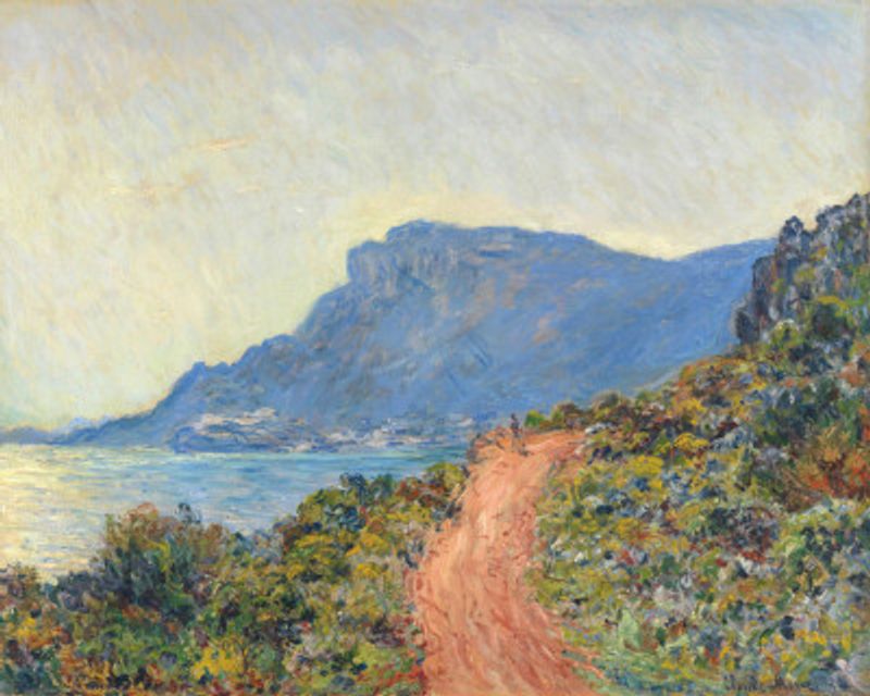 La Corniche Near Monaco (1884) By Claude Monet