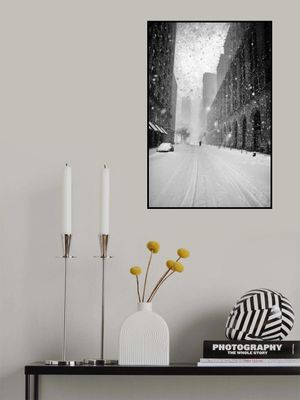 New York Walker in Blizzard