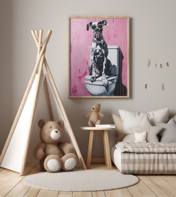 Great Dane Have a Nice Poop