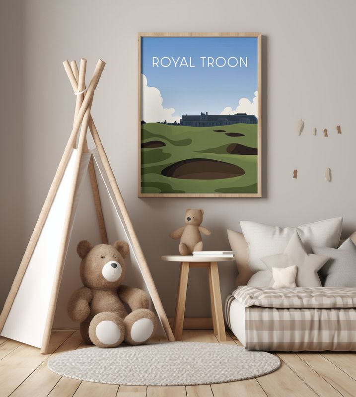 Royal Troon Golf Poster
