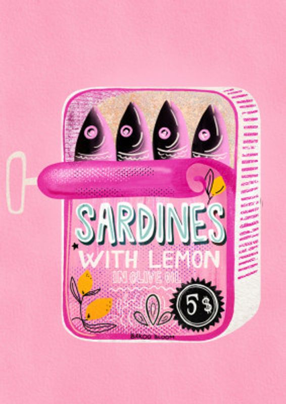 Sardines Tin Can Pink
