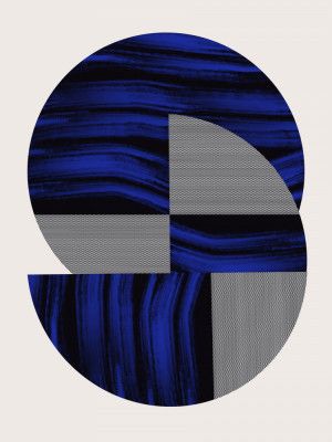 Scandinavian In Blue and Black 2