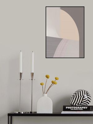 Muted color minimalist arc