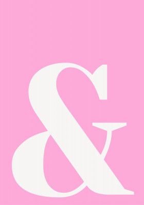 Pink Ampersand Charm