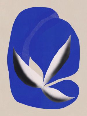 Liquid cobalt blue abstraction 02