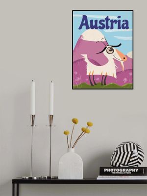 Austria Retro Travel Poster