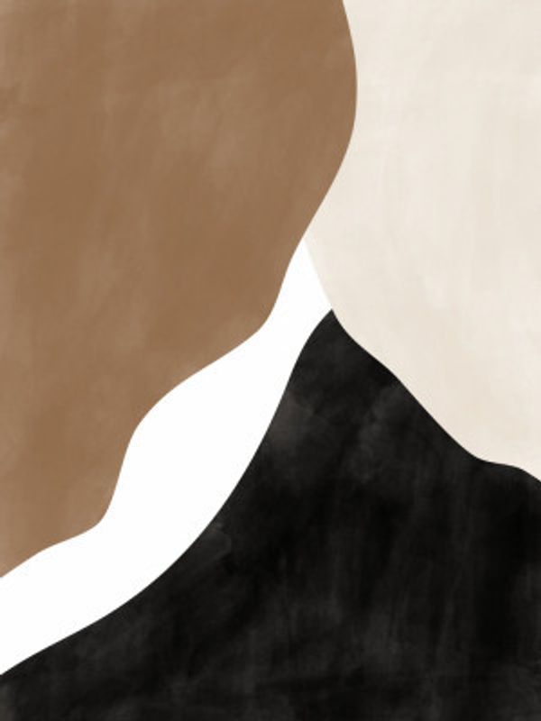 Abstract Beige and Brown Art