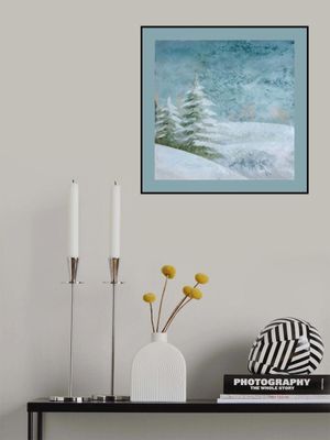 Winter Scene: Christmas Tree Vintage Style 5
