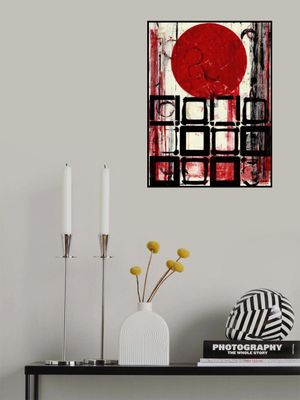 Geometric Shapes with a Red Circle