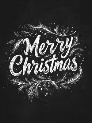 Holiday Chalk Wishes