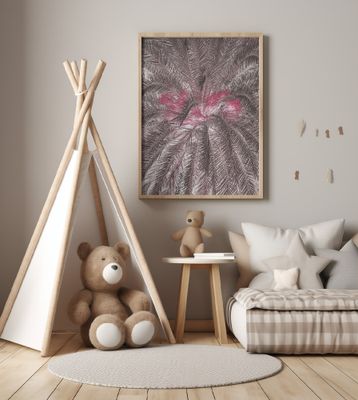 Vivid Portrayal Of Palm Leaves