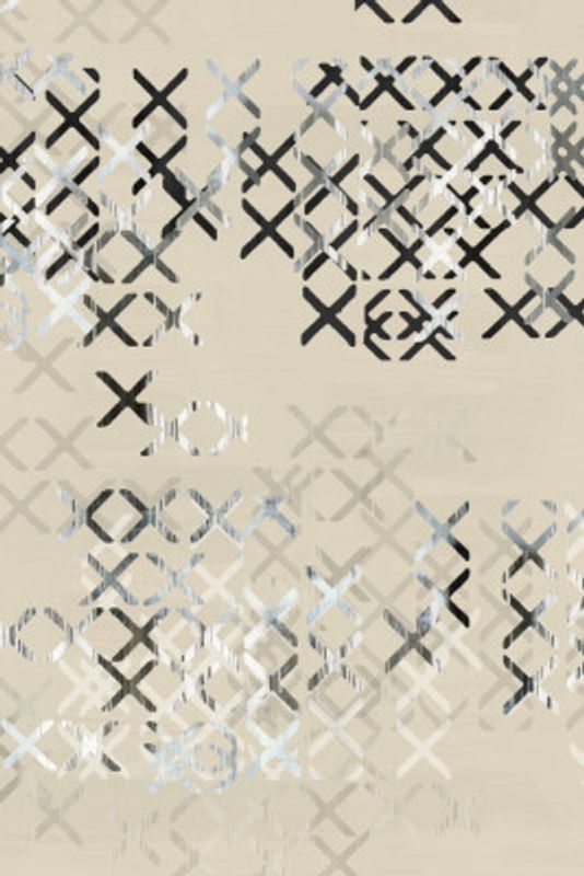 Minimal X Black and White Composition 4