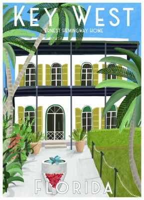Dal 198a Key West Hemingway 25x35