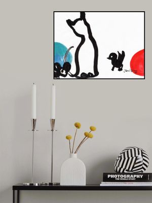 Playful Cat Mouse Bird