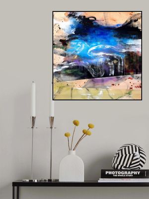Abstract Blue Flow