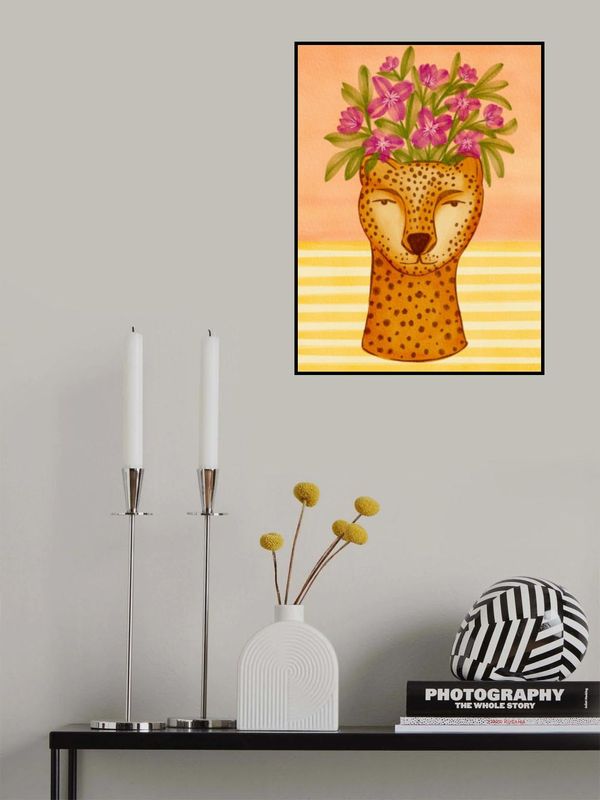 Serene Cheetah Flowers